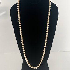 Joan Rivers Faux Champagne Color Pearl Necklace and Bracelet